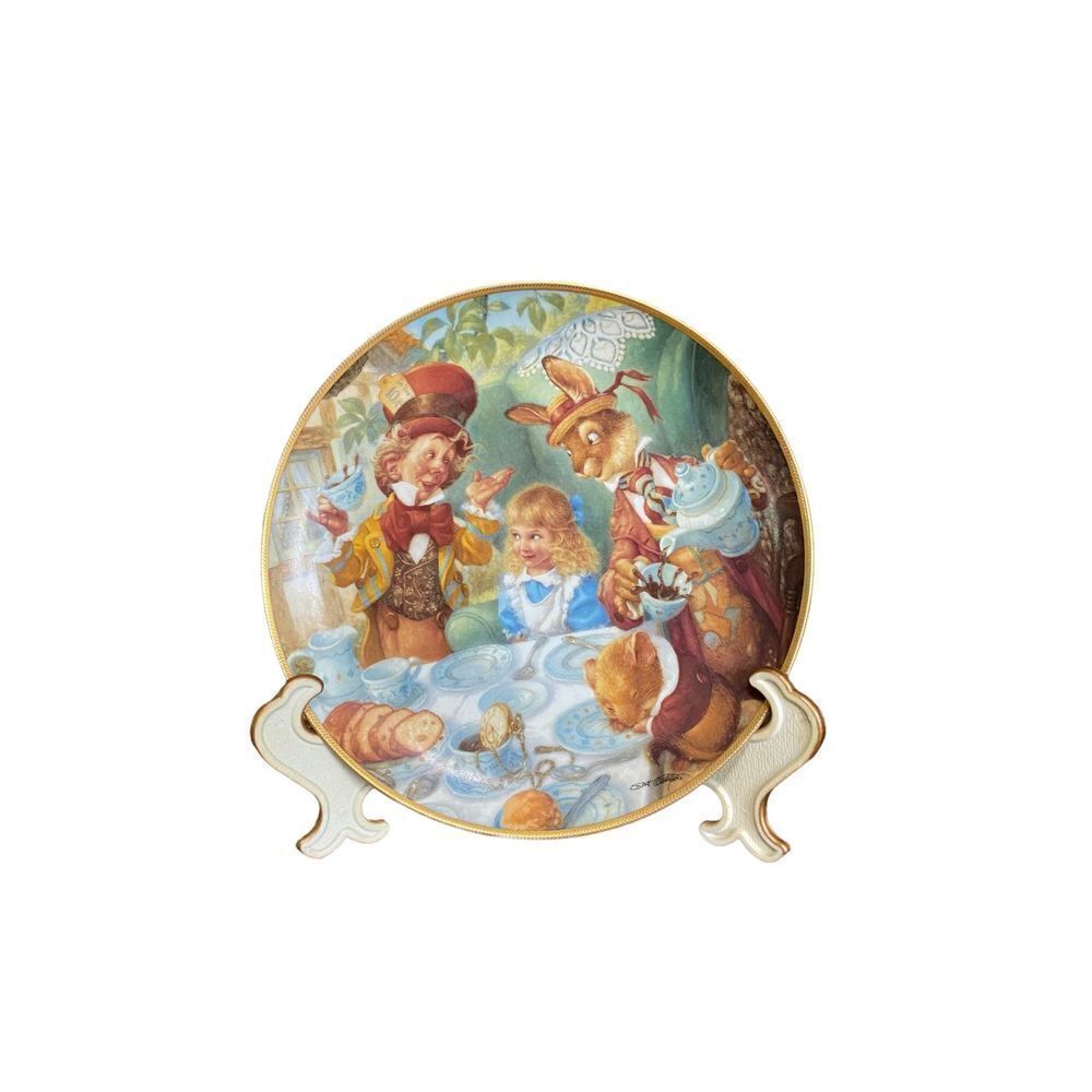 𝅺VINTAGE 1993 The Bradford Exchange Alice in Wonderland plate